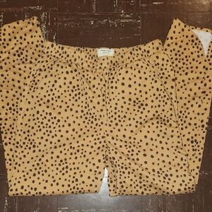 Marine Layer Allison Cheetah Print Pull On Pants Womens XSmall Ankle Length